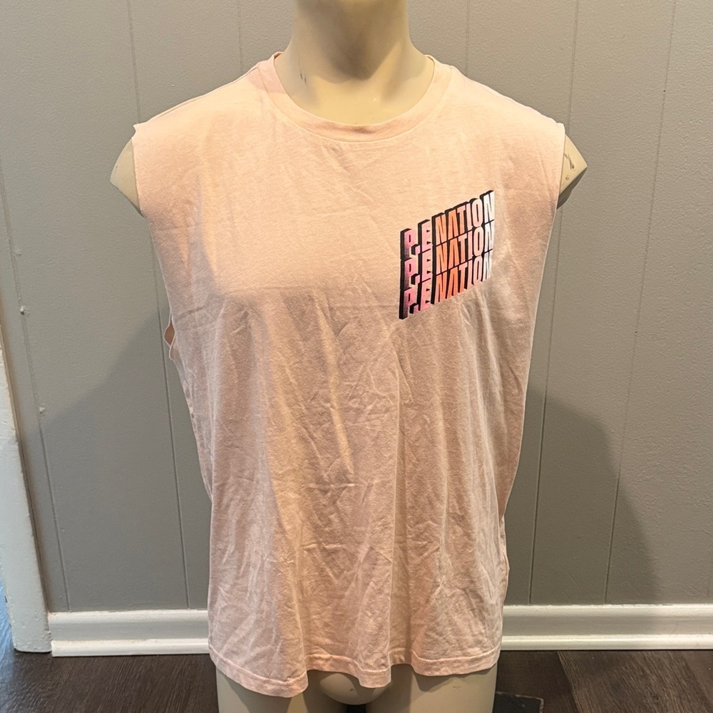 P.E Nation Men’s Large Pink Peach Tank Top